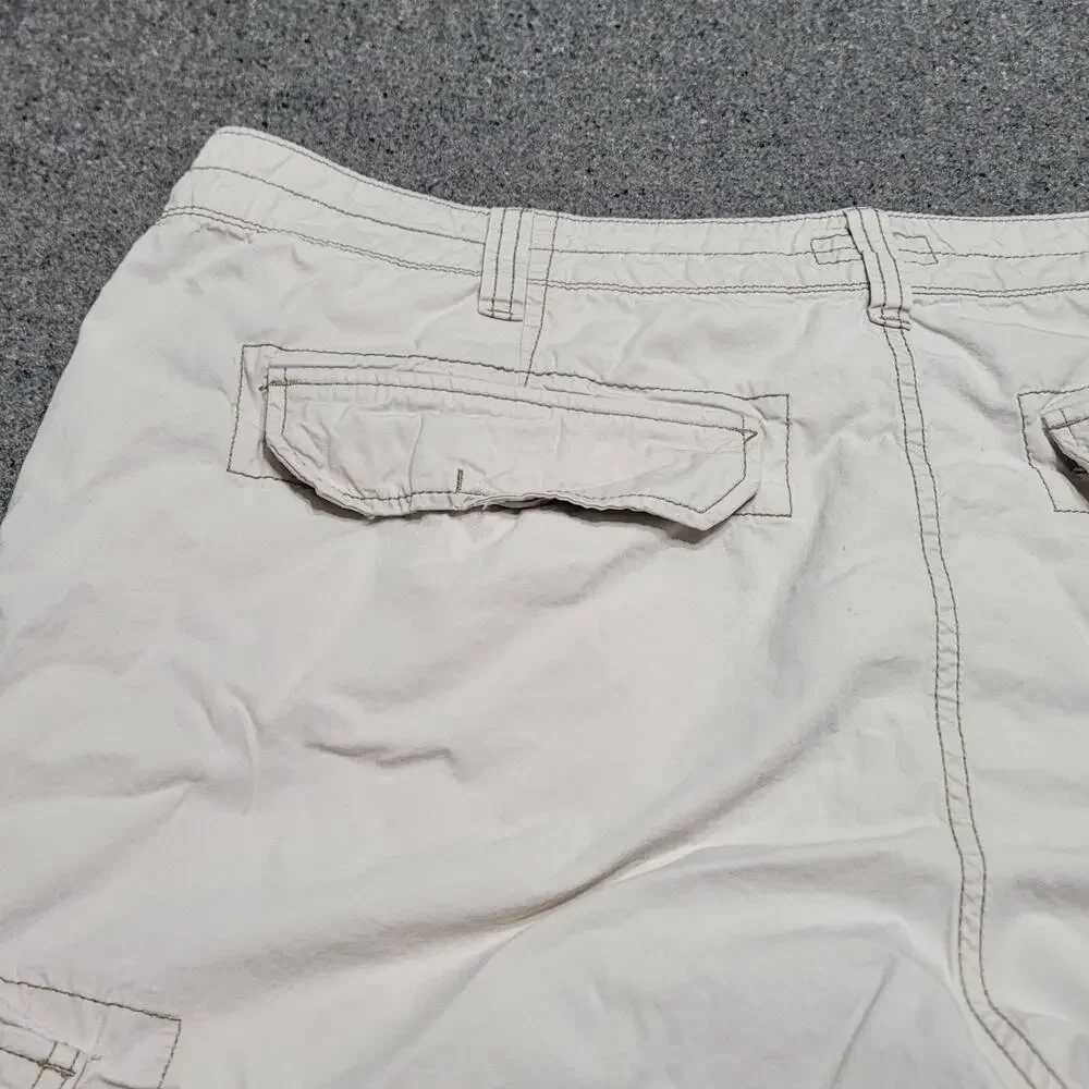 Vintage Y2K Polo Jeans Co Shorts Mens 40 Tan Ralph Lauren Cargo Baggy Streetwear